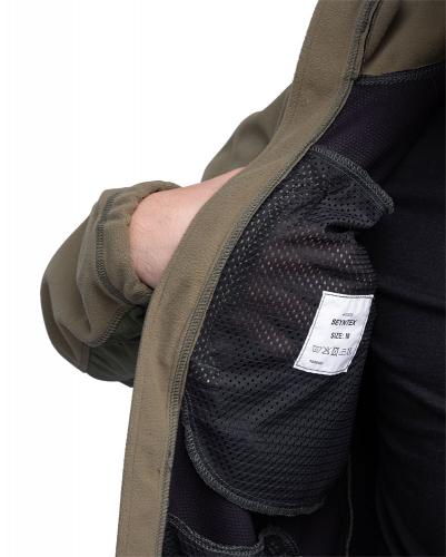 Belgian Windstopper Fleece Jacket, Surplus. Effective venting through mesh pockets.